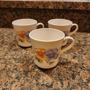 Corning Corelle Summer Blush Coffee Mugs, Set Of 3